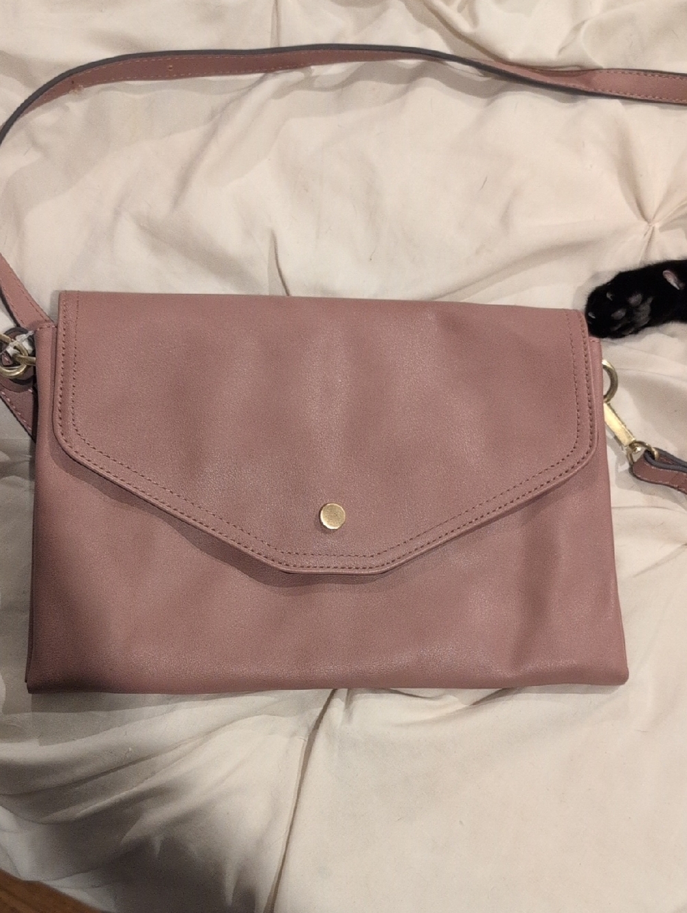 Sole Society Dusty Rose Envelope Crossbody Bag